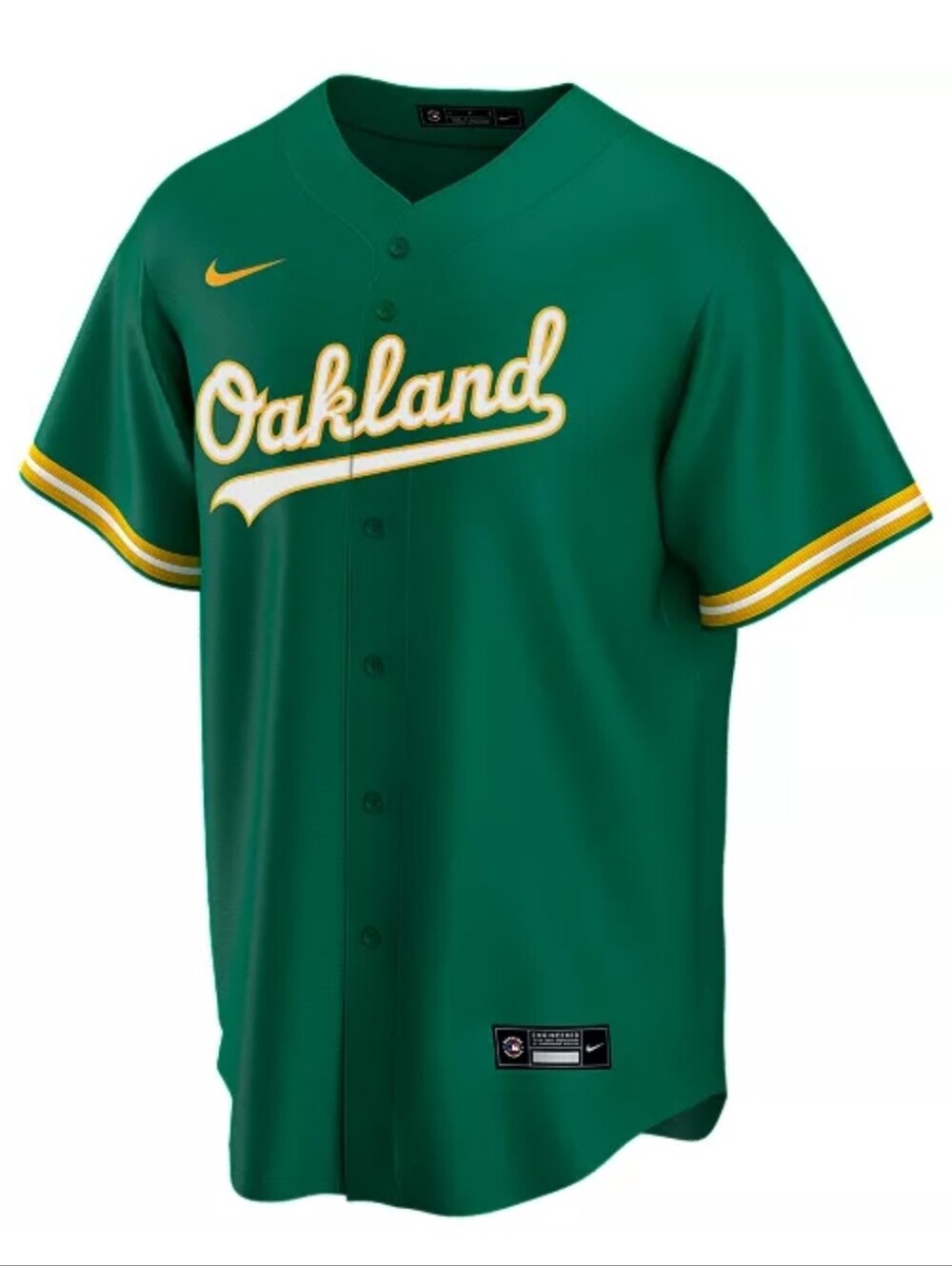 Nike Oakland Athletics Official Blank Replica Jersey